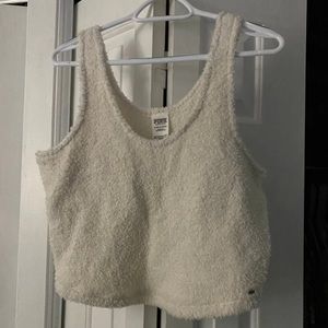 PINK cropped sleep tank